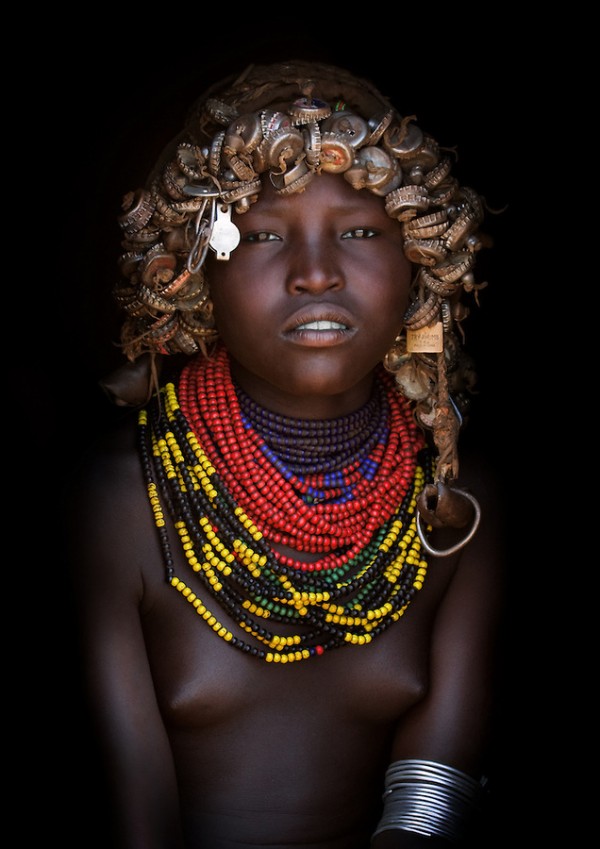 DASSANECH GIRL, OMO VALLEY,  ETHIOPIA
