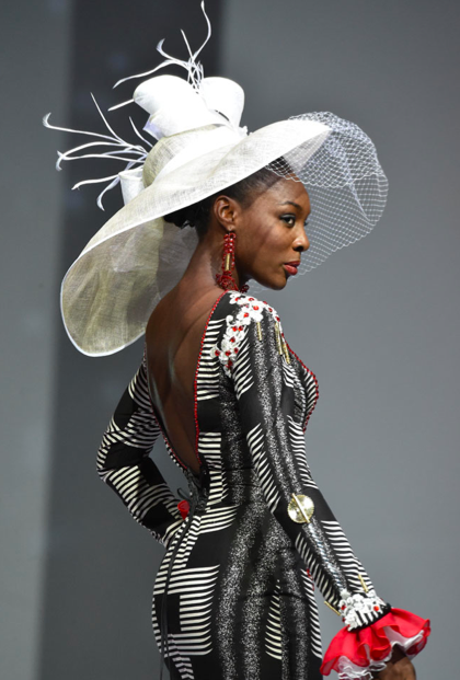Eloi Sessou was another Ivorian who presented pieces in the show.