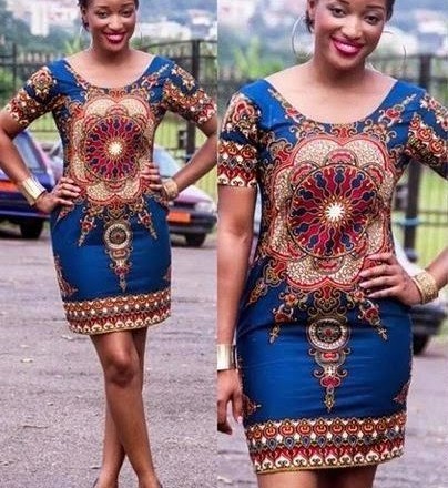african print day dress