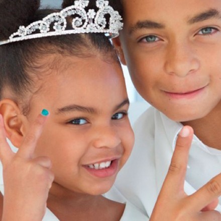 Blue Ivy with her cousin, Julius. 