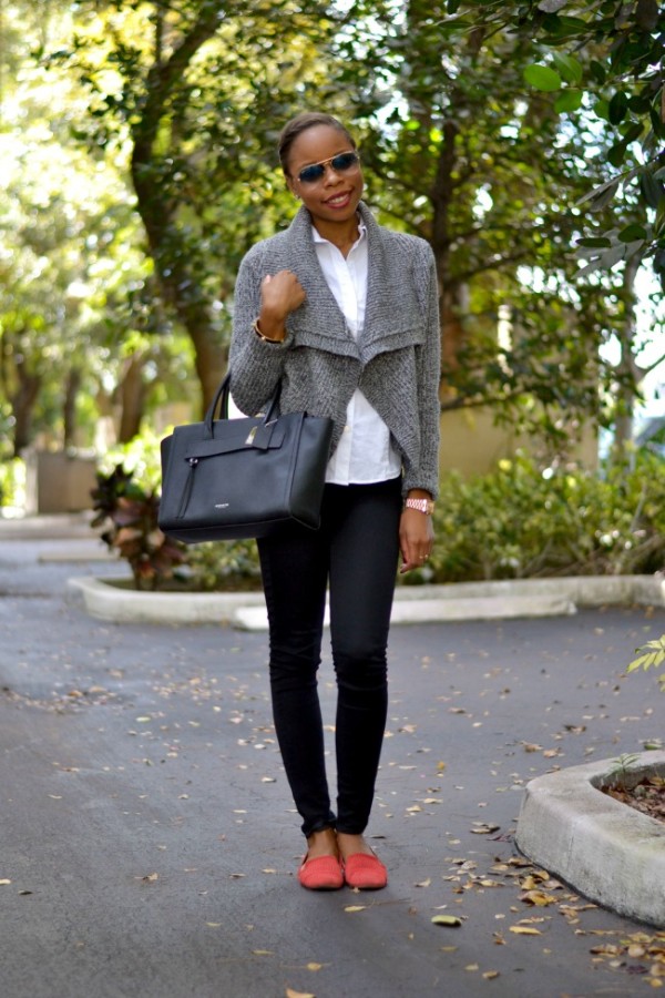 miami fashion blogger black fashion blogger fall winter outfit ideas casual friday work look 1