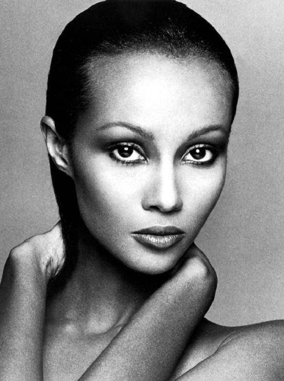 A young Iman