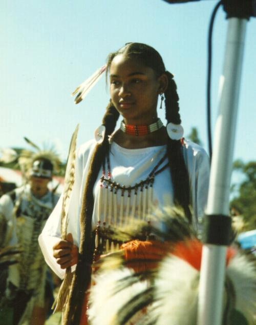 afro native american cherokee girl