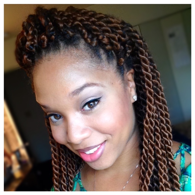 Portia Wearing twists as a protective style during the summer. 