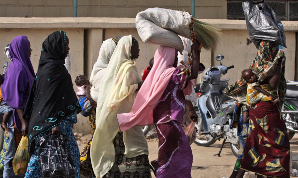 Women walking in Kano, Nigeria. Source