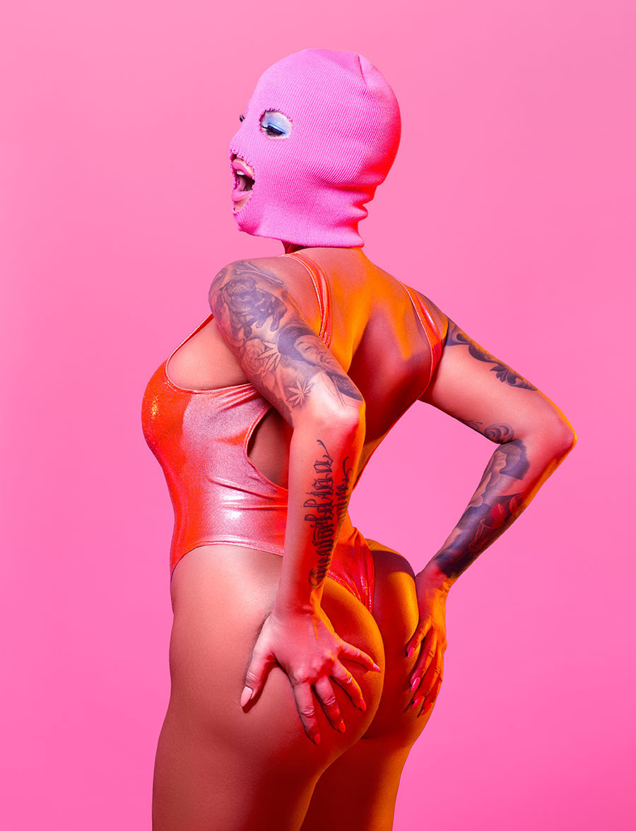 Amber Rose as Pussy Riot. 