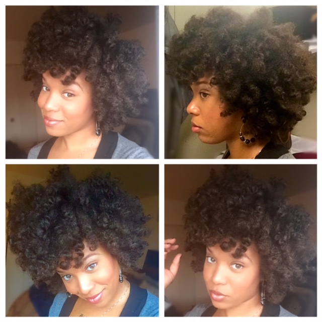 Day 2 twist out on blow dried hair.