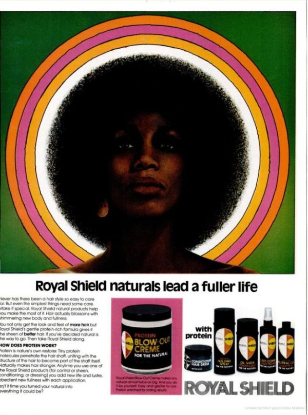 royal shield afro vintage ad
