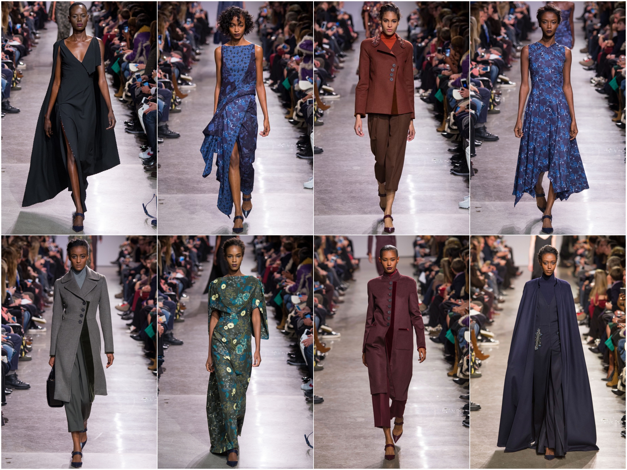 8 of the 25 black models who walked for Zac Posen's collection at NYFW 2016