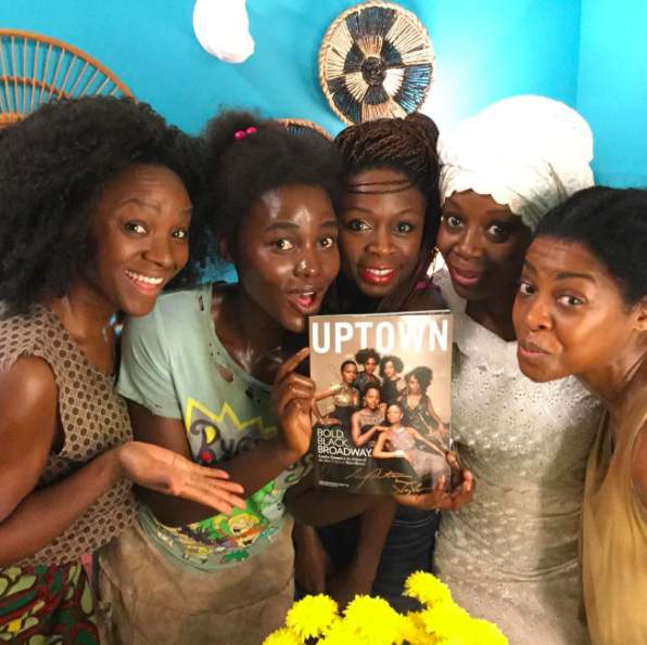 Lupita and her cast mates backstage. Source: https://www.instagram.com/lupitanyongo/