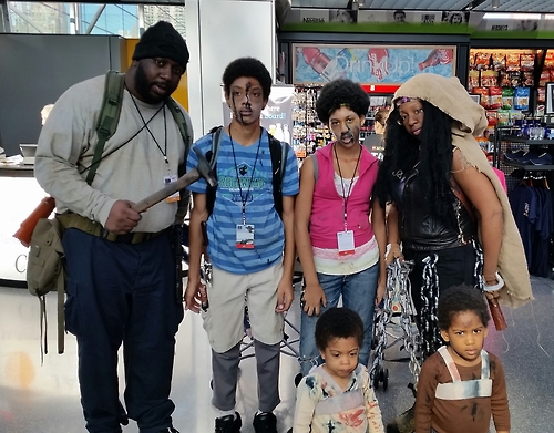 walking dead cosplay black family