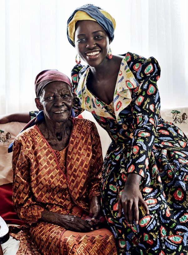 Lupita with her paternal grandmother, Dorca, age 96, who built a dormitory for orphaned and disadvantaged schoolgirls.