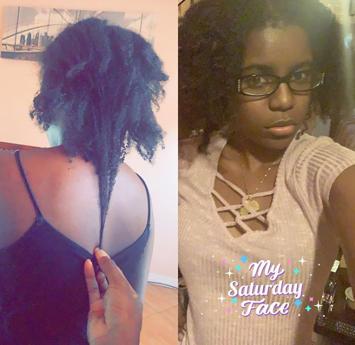 Natural hair growth after using Vanilla Whipped Shea Butter.